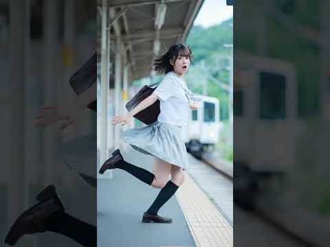 少女と電車