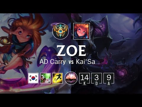 Zoe Bot vs Kai'Sa - KR Challenger Patch 8.21