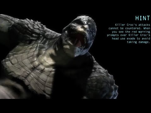 Killer Croc eats Batman