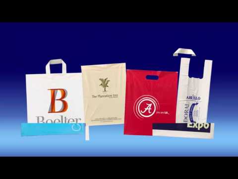 Plastic bags printed shopping bags retail packaging