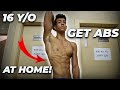 HOW TO GET SIX PACK AT HOME NO EQUIPMENT: AT HOME ABS WORKOUT FOR GETTING A SIX PACK ABS!