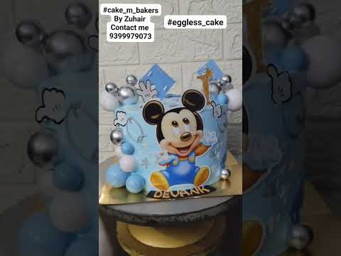 #mickeymouse #semifondantcake #egglesscake #freshcakes #customizedcake#papercraft #mickeymouse