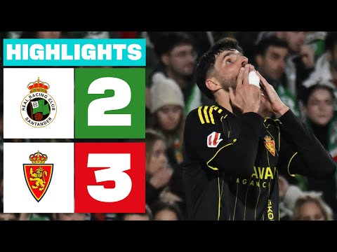 R. RACING CLUB 2 - 3 REAL ZARAGOZA | RESUMEN LALIGA HYPERMOTION