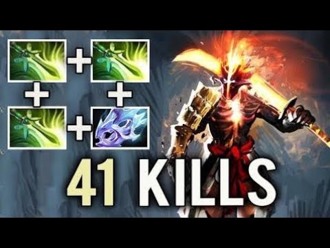 WTF BUILD DOTA2 SUPER SAIYAN 3x Butterfly CRAZY 41 Kills Mind_Control Juggernaut 7k Party Gameplay