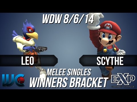 WDW 8/6/14 - Leo (Falco/Falcon) vs. Scythe (Mario) Melee Singles Bracket