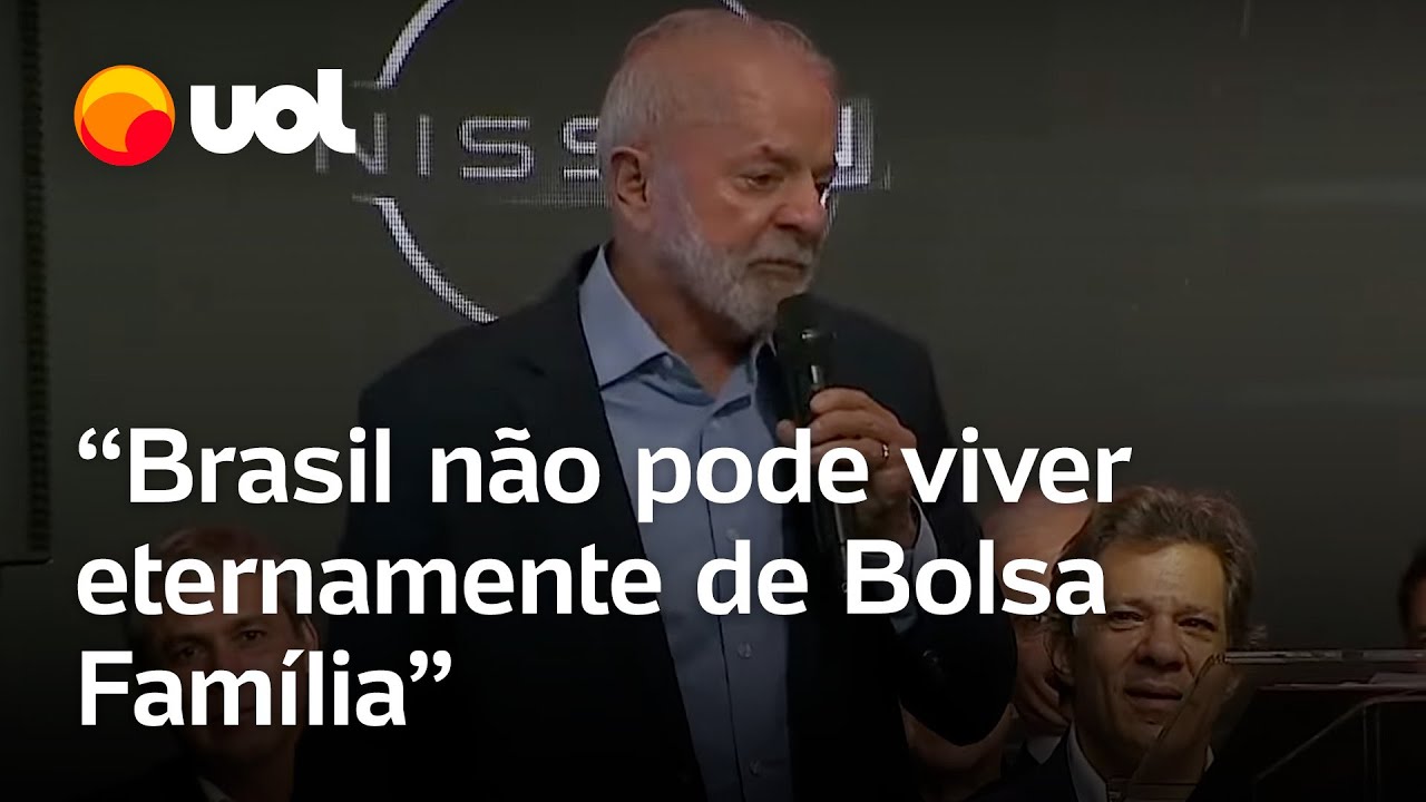 Lula: Brasil 'não pode ser eternamente pobre, eternamente vivendo de Bolsa Família'