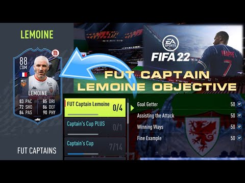 Fifa 22  |  How To Complete The FUT Captains Fabien Lemoine Objective card