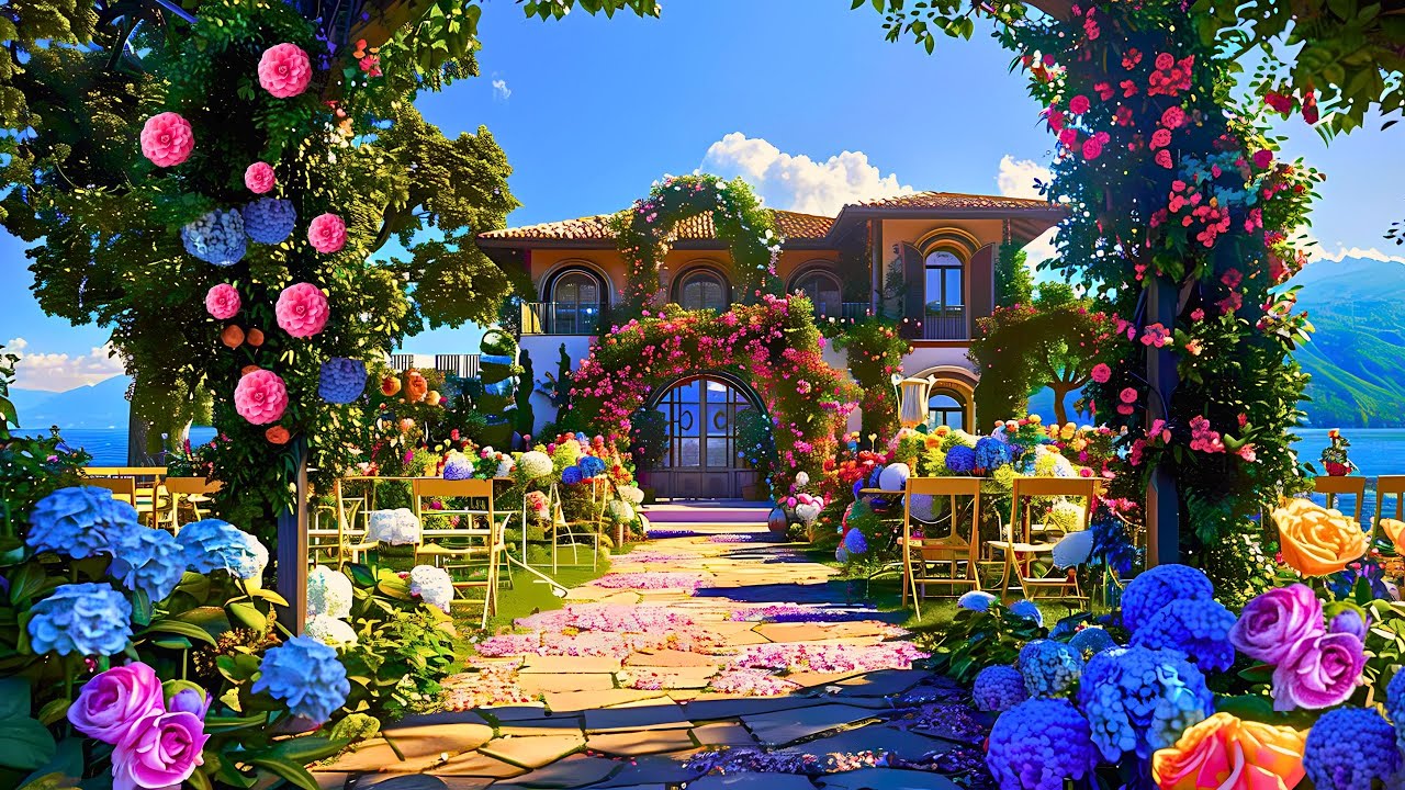 Embark on an immersive walking tour of Villa Cipressi Botanical Garden.