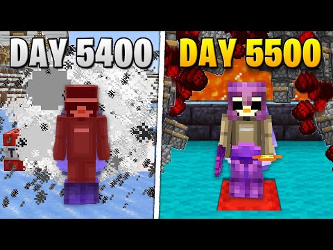 I Survived 5,500 Days in HARDCORE Minecraft...