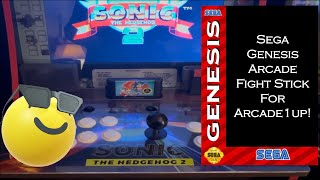 New Sega Genesis Arcade Stick for Arcade1up #retrogaming #arcade #segagenesis