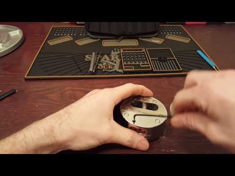 [ 6 ] American Lock Series 2000 - Puck Lock - Picked and Gutted
