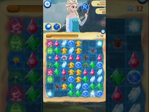 Disney Frozen Free Fall Endless map level #2875 (the final level @ 2019-10-28) (without using items)
