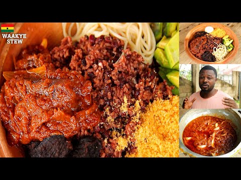HOW TO MAKE AUTHENTIC GHANA π¬π WAAKYE STEW | GHANA STREET FOOD