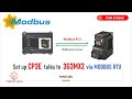 Set Up CP2E To Control 3G3MX2 Via MODBUS RTU Serial Communications