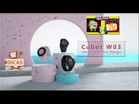 Cubot W03 IP68 à prova d'água SmartWatch Monitor de Calorias e Frequência Cardíaca.