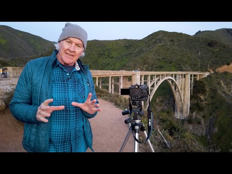 Testing the Olympus Live Composite Mode at Bixby Creek Bridge