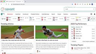 Baseball Savant Tutorial #7: New Leaderboards!