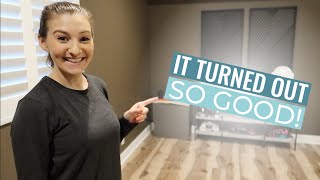 QUICK & EASY WORKOUT ROOM TRANSFORMATION AND ORGANIZATION // Affordable Home Gym Makeover
