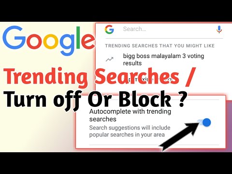 How To Turn Off Trending Searches On Google ?
