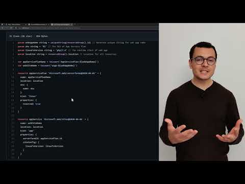 Create web app using Azure Bicep