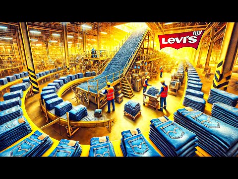 How Levi's Jeans are Made in a Factory | Made of What?