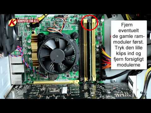 Sæt mere RAM i din stationære pc