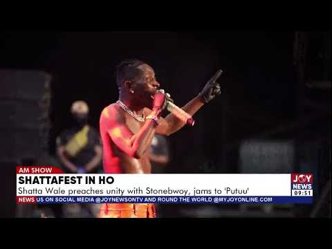 Shatta Wale Stuns Fans with Stonebwoy’s ‘Putuu’ at ShattaFest! Preaches Unity in Ho