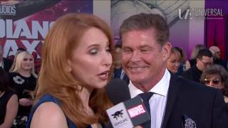 David Hasselhoff Arrives at the Guardians of the Galaxy Vol. 2 Red Carpet Premiere