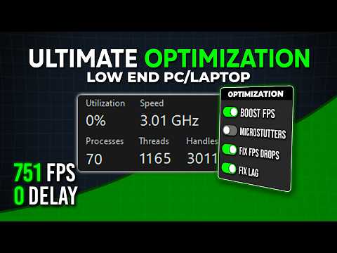ОПТИМИЗИРУЙТЕ слабый ПК/ноутбук для повышения FPS! - Устраните зависания и уменьшите задержку ввода!