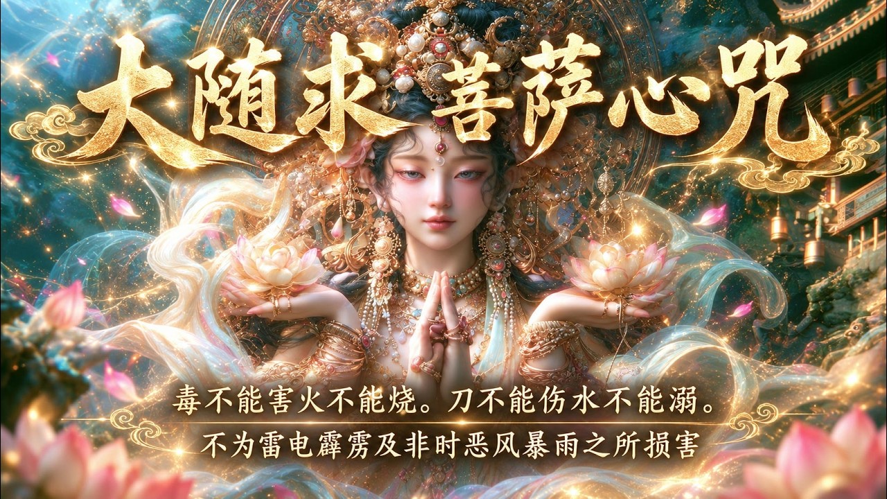 大随求菩萨心咒108｜消灾除障・护身平安・满愿吉祥｜诸佛菩萨护念・诸天善神守护｜Mahāpratisarā Dhāraṇ?
