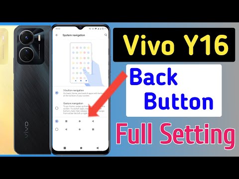 Vivo y16 back button setting/Vivo y16 back button change/Vivo y16 navigation gesture setting