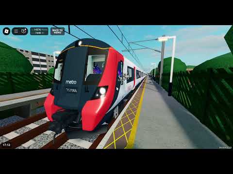 Class 717 departs Whitfield Lido