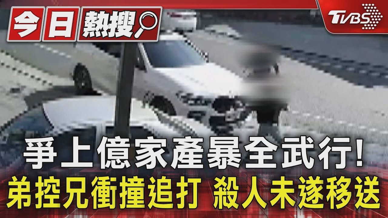 爭上億家產爆全武行!弟控兄衝撞追打 殺人未遂移送