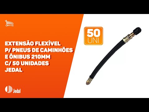 Extensão Flexível para Pneus de Caminhões e Ônibus 210mm com 50 Unidades JEDAL-910210F - Video
