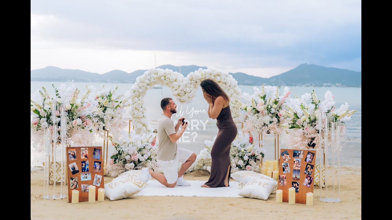 Amazing Beach Marriage Proposal in Phuket by BESPOKE EXPERIENCES THAILAND