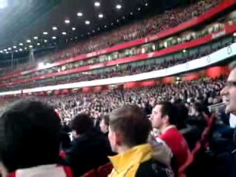 Arsenal Fans chanting your shit and you know you are