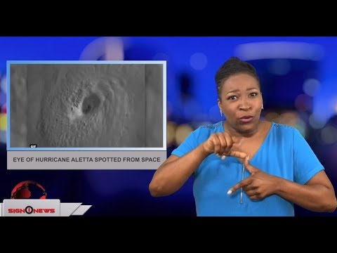 Eye of Hurricane Aletta spotted from space (ASL - 6.9.18)