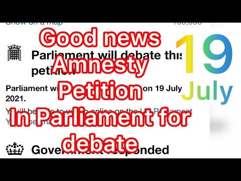 Amnesty petitions in the Parliament for debate 19 July 2021 Boxroom
