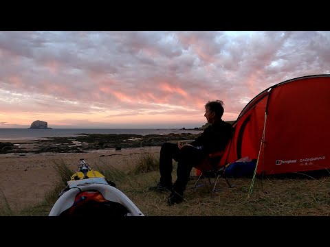 Solo Sea kayaking Scotland. Solo trip to the Bass Rock and Firth of Forth with overnight-er