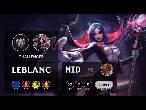 LeBlanc Mid vs Taliyah - EUW Challenger Patch 9.24