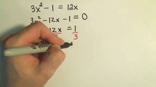 Completing the Square to Solve Quadratic Equations: More Examples - 5