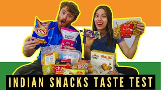 INDIAN SNACKS TASTE TEST  Trying 10 Different INDI