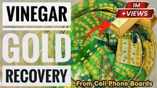 Gold Recovery Using Vinegar | White Vinegar Gold Recovery | Vinegar Gold Recovery from PCB