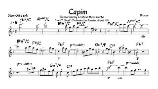 Stan Getz - ”Capim” by Djavan (transcription)