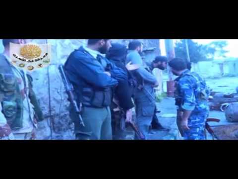 استعداد عناصر لواء التوحيد للتوجه الى مشفى الكندي في حلب ضمن معركة فك الأسرى