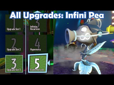 All Upgrades: Infini Pea - Loads of Variants PvZ Gw2 Mod