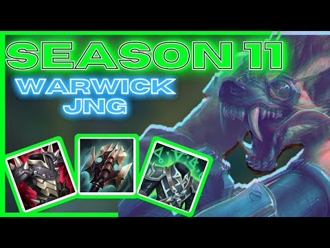 WARWICK JUNGLE IS OP WITH THIS NEW BUILD! CRAZY ATTACK - League of Legends Season 11 Completion
