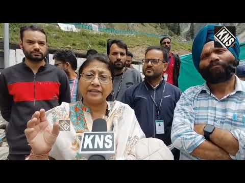 Mission Director, JKRLM, Dr. Shubhra Sharma visited Baltal to inspect the toilet and sanitation facilities along the Baltal axis, reviewing the arrangements to ensure cleanliness, hygiene, and adequate amenities for pilgrims during the ongoing Shri Amarnath Ji Yatra.