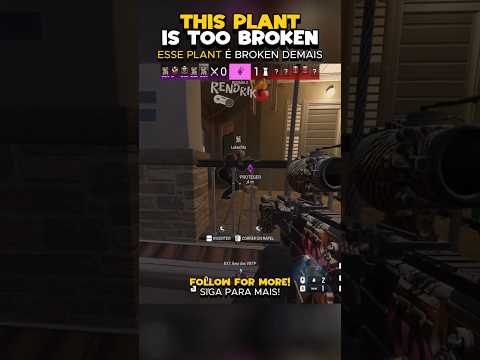 THIS PLANT IS TOO BROKEN #rainbowsixsiege #r6 #r6siege #shorts #viral