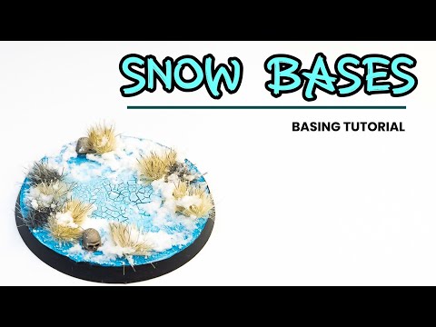 How to Create and Paint a Snow Base. (Beginner friendly)